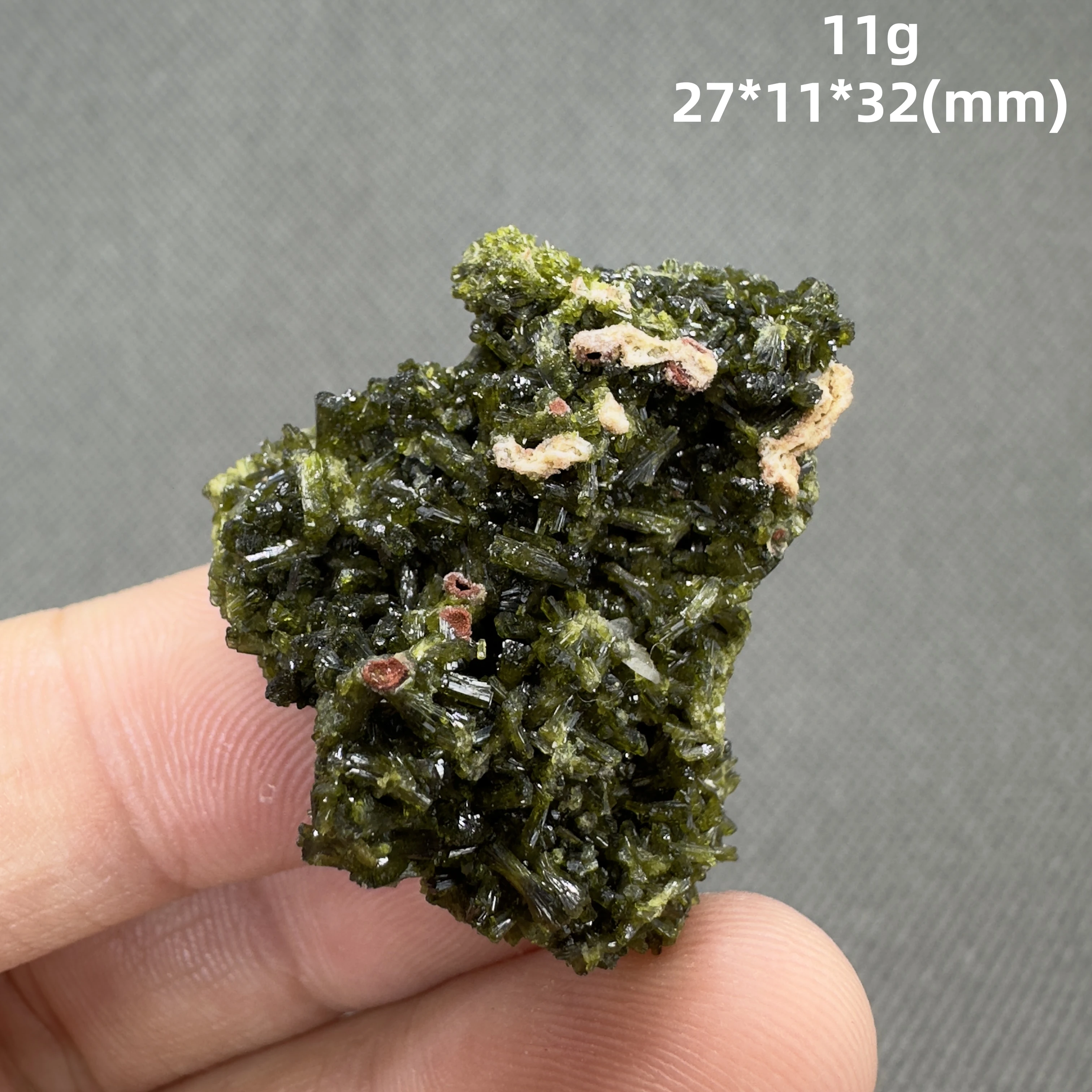 Natural Epidote  Mineral Specimens + healing quartz crystals and stones rock gemstone 2