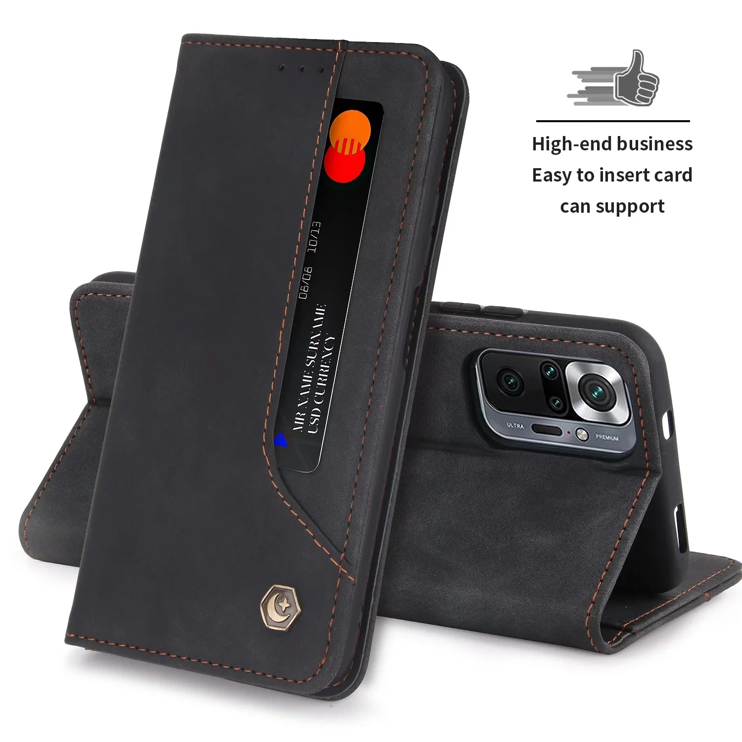 Leather Phone Case Leather Case For XiaoMi Redmi Note 12 11S 11 10S 10 Pro Plus 13C Flip Cover Mi Poco F5 X5 5G M6 Pro X4 X3 GT F4 F3 M5S Wallet