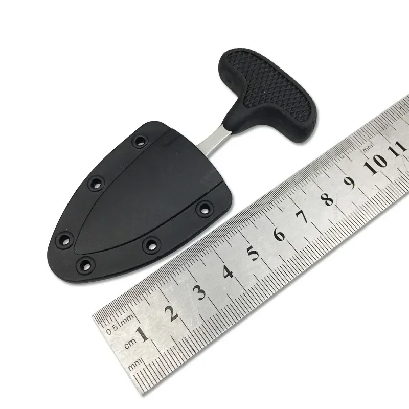 Description Picture 3 of item1PC Stainless Steel Pu 'er Tea Knife Open Mail Express Box Knife Outdoor Camping with Serrated Rope Cutter Tool