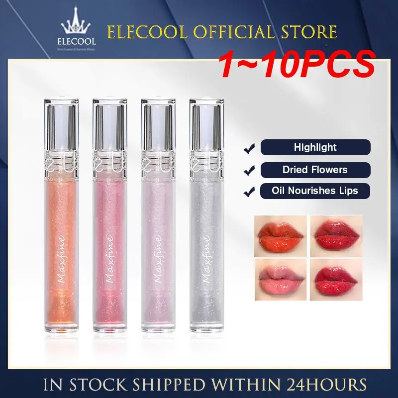 1 ~ 10 Pz Specchio Acqua Lucidalabbra Smalto Per Labbra Vetro Trasparente Olio Per Labbra Impermeabile Duraturo Rossetto Liquido Lipgloss Lipgloss Lab
