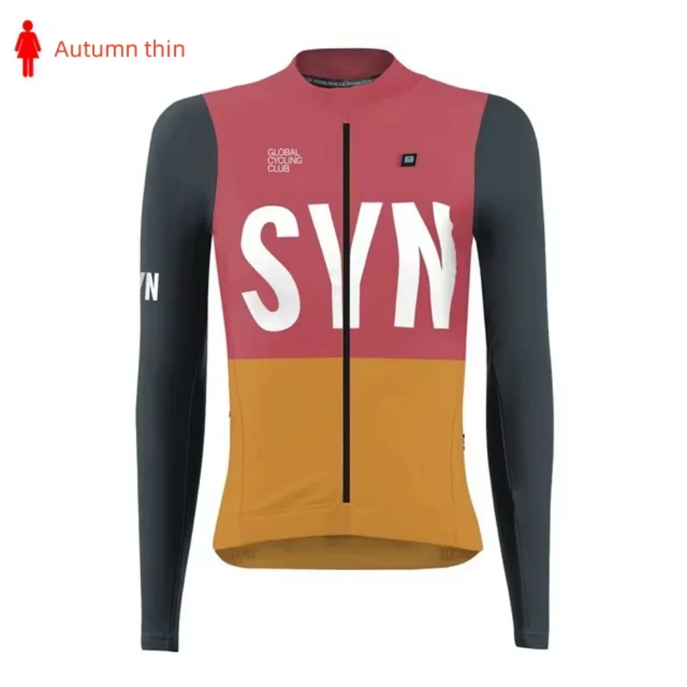 syn Spring Autumn Women Long Sleeve Cycling Jersey Team Race Shirts Bicycle Clothing Ropa Ciclismo protection and quick dryin 4