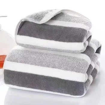 Ensemble de serviettes de bain douces et absorbantes – Serviettes confortables pour un usage quotidien, serviette de visage douce et épaisse pour peaux sensibles, toucher doux 1