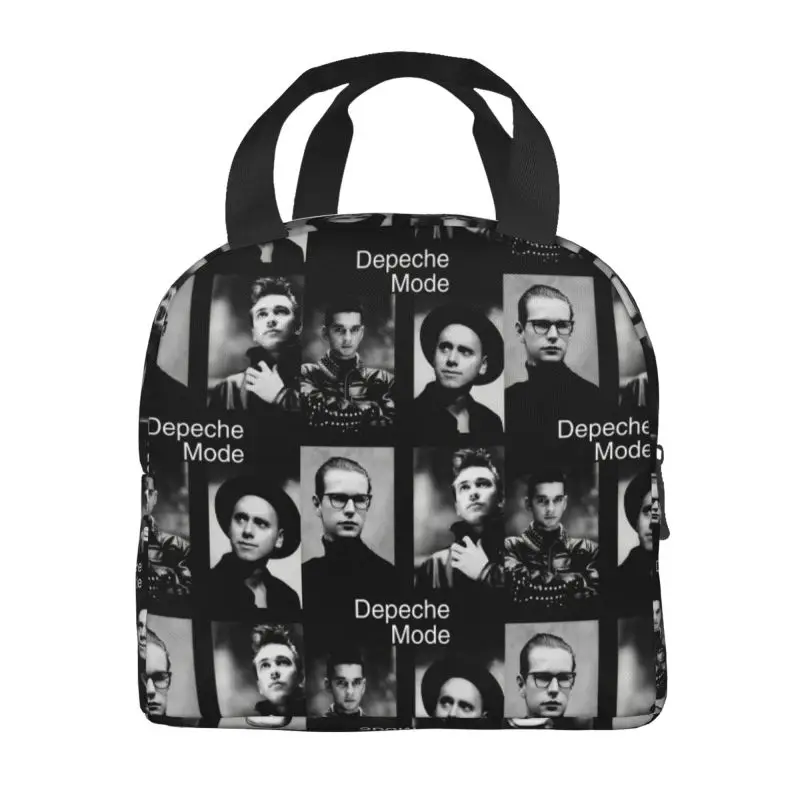 전자 Rock Depeche 쿨 모드 Resuable 도시락 상자 다기능 쿨러 열 음식 절연 점심 가방 학교 어린이