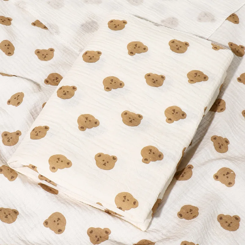 2Pc 80*80cm Cotton Muslin Baby Receiving Blankets 4