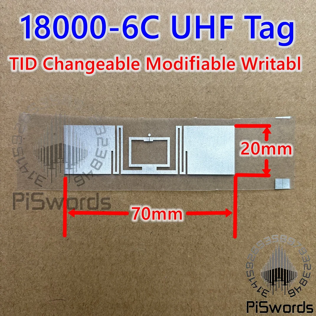 UHF TID Changeable 18000-6C Dry Inlay Tag ISO18000 6C TID EPC Writable Modifiable ReWritable Alterable Lable rfid tags stickers