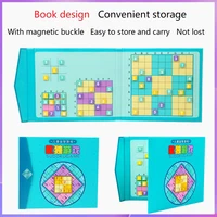 Sudoku Game 4 in 1 Magnetic Wooden Sudoku Game Book Preschool Early Learning Kids Educational Math Toy Puzzle Gift Sudoku 1