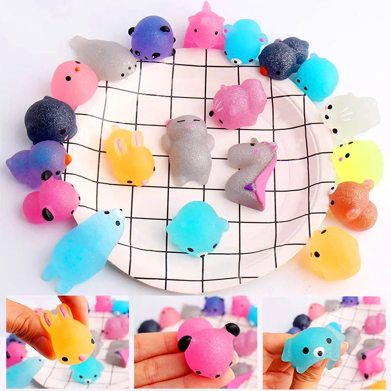 5/10 Pcs Kawaii Squishies Mini Mochi Squishy Toys Cute Soft Animal Squeeze  Stress Relief Toy Easter Gifts For Kids Party Favors - Squeeze Toys -  AliExpress