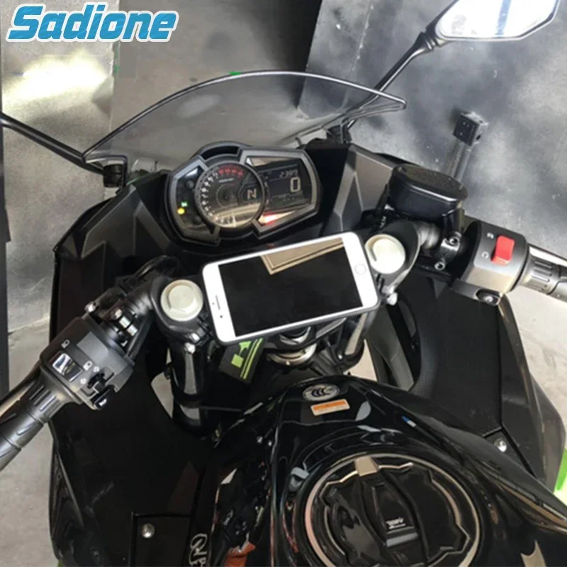 Iphone 13 /13 Pro /13ProMax 전화 스탠드 연결 맞춤 12-29.9mm 구멍 직경 오토바이 핸드폰 브래킷 휴대 전화 홀더
