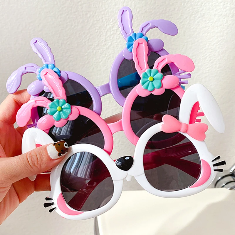 2022 New Children Cute Cartoon UV400 Sunglasses Boy Girl Colors Outdoor Kids Sun Protection Sunglasses Baby Sport Shades_voghion.com