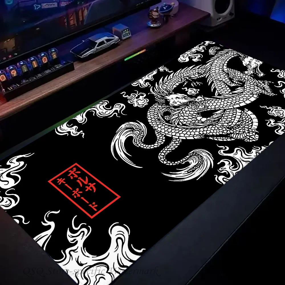1pc-Japanese Dragon Floor Mat Mouse Mat Desk Mat With Pad Gaming Accessories Prime Gaming XXL Keyboard Pad Padding Mat 3