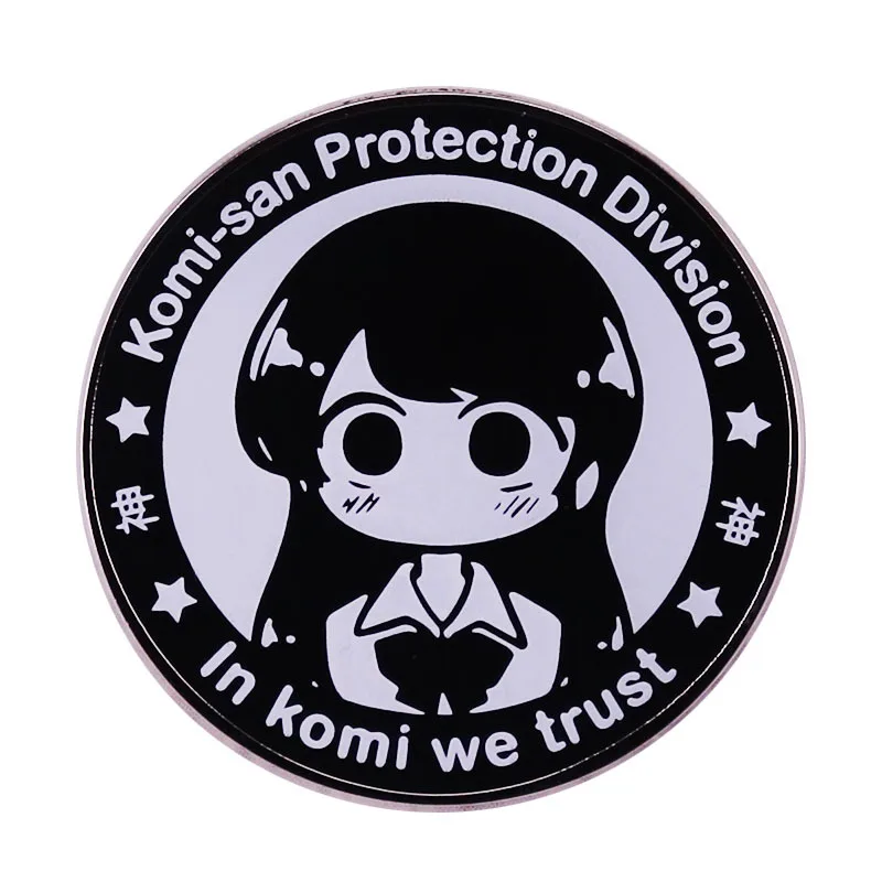 Comics Komi non pu comunicare spille spilla forma rotonda ragazza Komi 