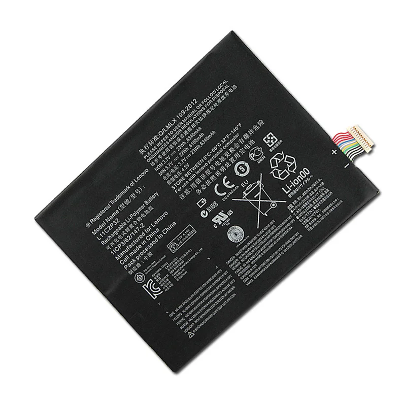 Replacement Battery 6340mAh L11C2P32 L11C2P31 For Lenovo IdeaTab S6000 S600H B6000 A7600 Tablet Batteries