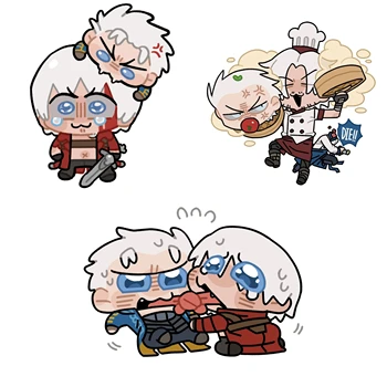 Cartoon Devil May Cry Portachiavi Uomo Anime Portachiavi Donna Portachiavi Catena per pantaloni Bambini Ciondolo Moda Acrilico Brelok Vergil