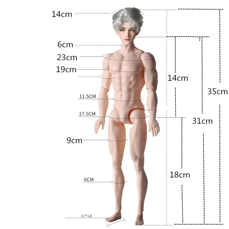 31cm 높이 남성 바디 1/6 MJD 소년 바디 일반 태닝 피부 마네킹 모델 강한 휴머노이드 인형 남자 인형 액세서리 선물 장난감