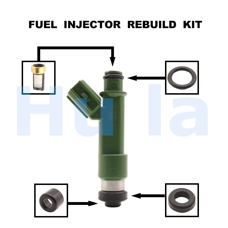 

1001-87k80 Fuel Injector Seal O-Ring Kit Seals Filters for Toyota 3RZFE HILUX PRADO 2.7 Turbo 11mm fit Aisin