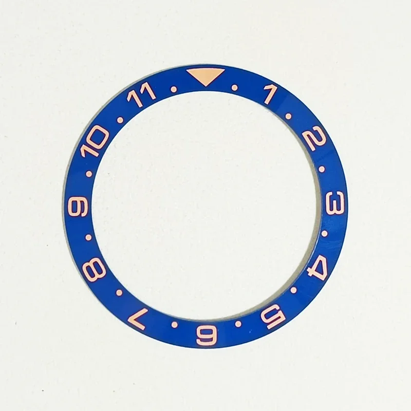 38mm Ceramic Bezel Insert GMT Digit Insert Ring Inner Diameter 30.5mm Fits SUB 40mm Mens Watch Case Modification Accessories