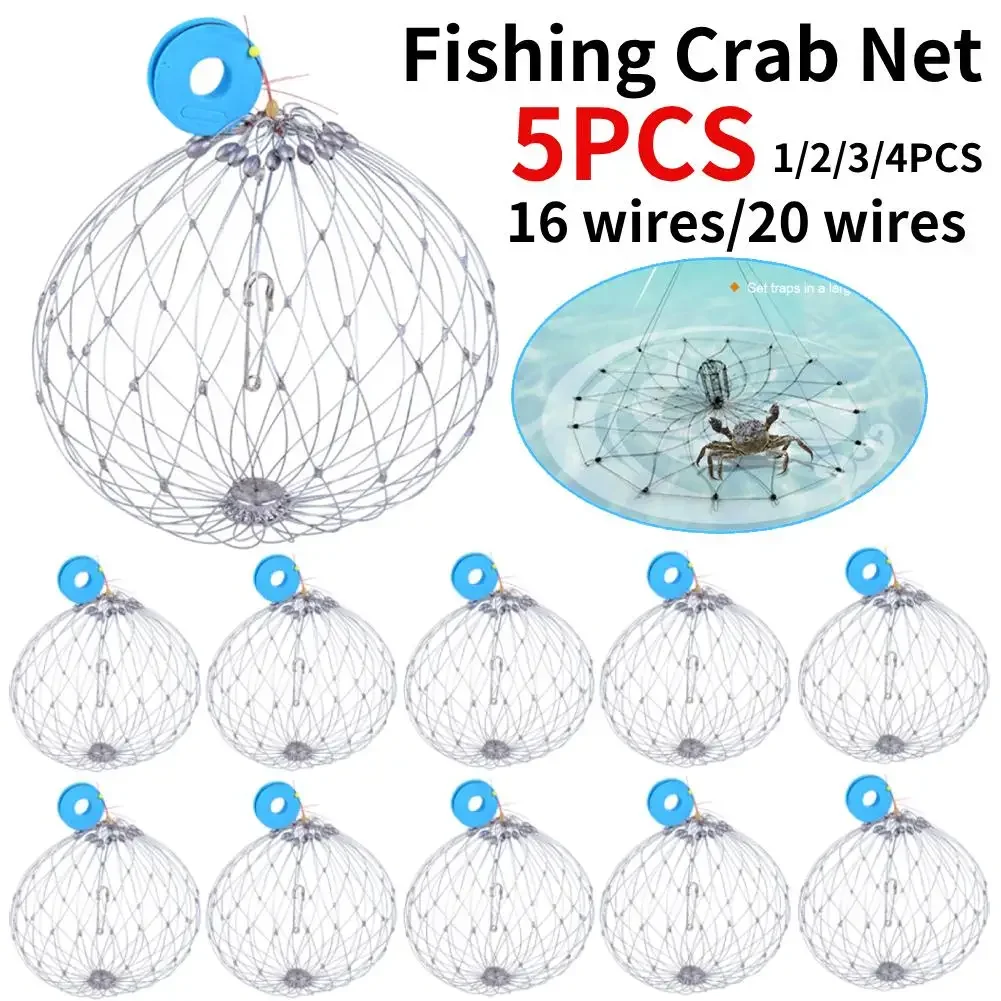 Fishing Traps Crab Traps 1-5pcs Fishing Net Cage