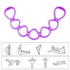 7 Ring Stretch Resistance Band Leg Hand Yoga Stretch Band Stretcher Arm Exerciser Silicone Fitness Workout Physical Therapy Band 4