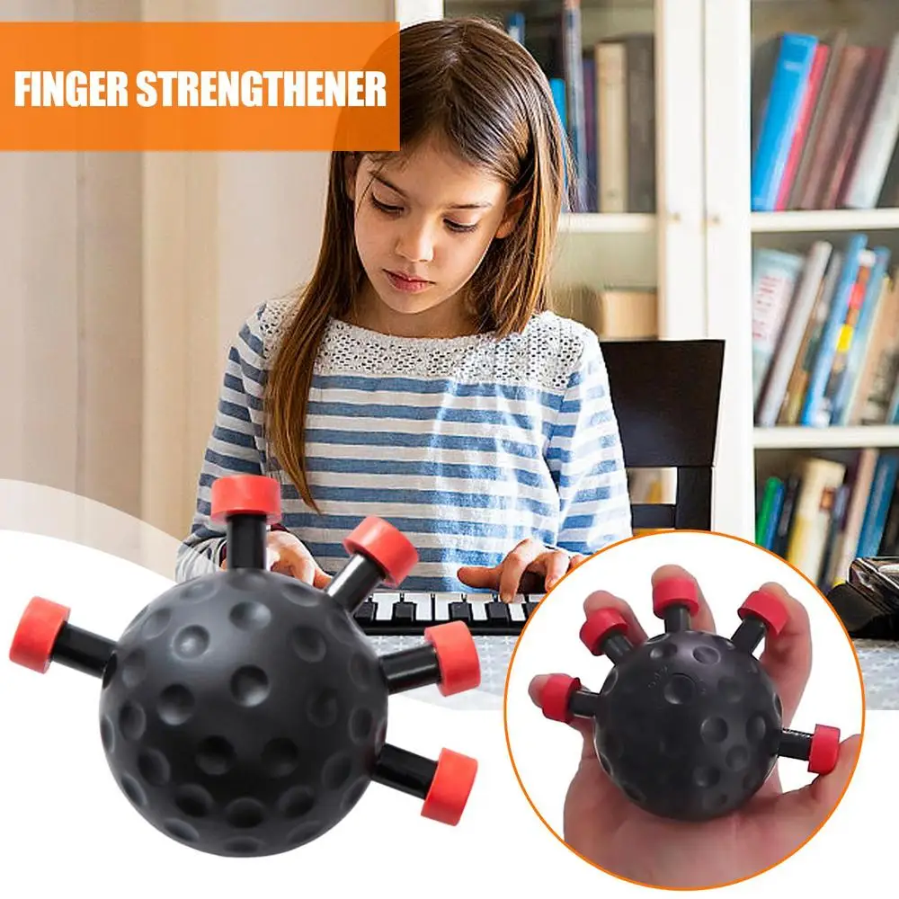 Hand Ball Gripper Exerciser Ergonomic Finger Grip Strengthener Anti Slip Finger Exerciser Ball for Musicians Athletes