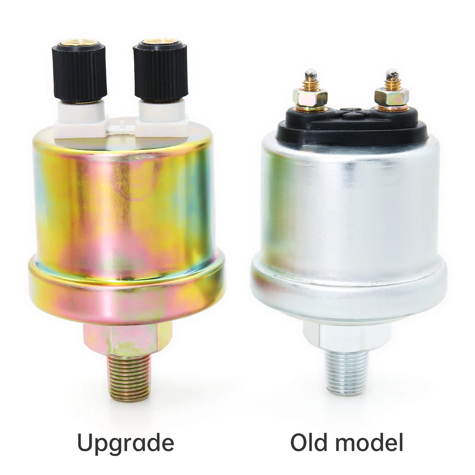 0-5-10 Bar 1/8 NPT Oil Pressure Sensor Pressure Gauge Sensor Warning 12V 24V 1/8 NPT Water Temperature for Car Boat