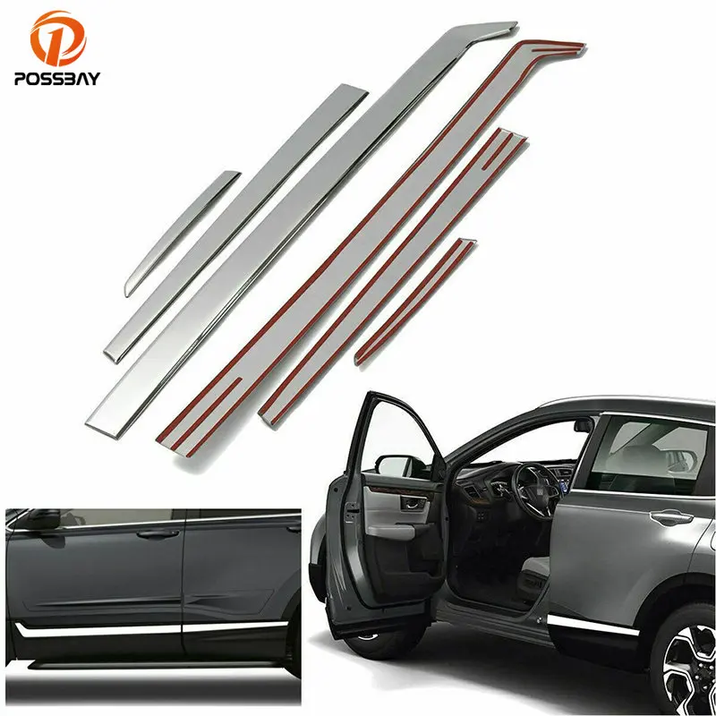 

6 шт., накладки на дверь из нержавеющей стали для Honda CR-V 2017 2018 2019 2020 2021