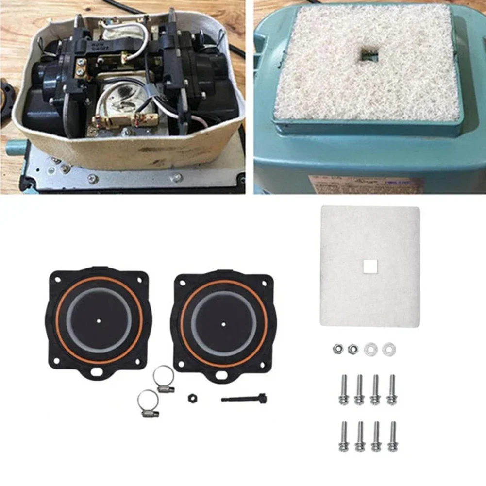 Air Pump Diaphragm Rebuild Repair Kit Air Valves/Filter Element For Hiblow For HP-80 HP-60 Linear Septic Pump