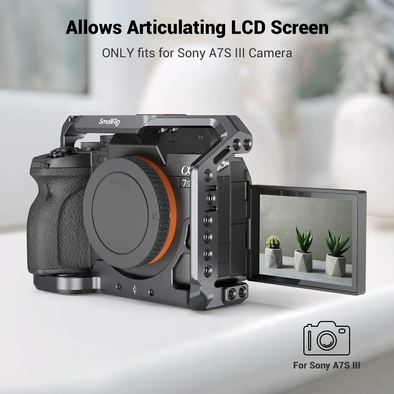 Apenas para Sony Alpha 7s Iii A7s Iii A7s Iii A7siii A7siii A7s3 Full Cage com Roscas de 20 e 16 - Image 5