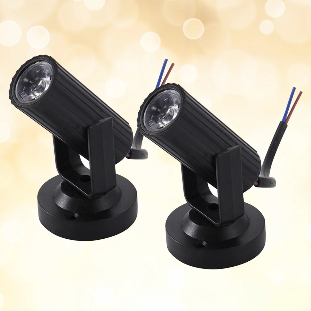 

2 LED Beam Pinspot Light Stage Lights Spotlight Track Lighting forParty Club Cinema Karaoke Wedding Outdoor Show ( Black )