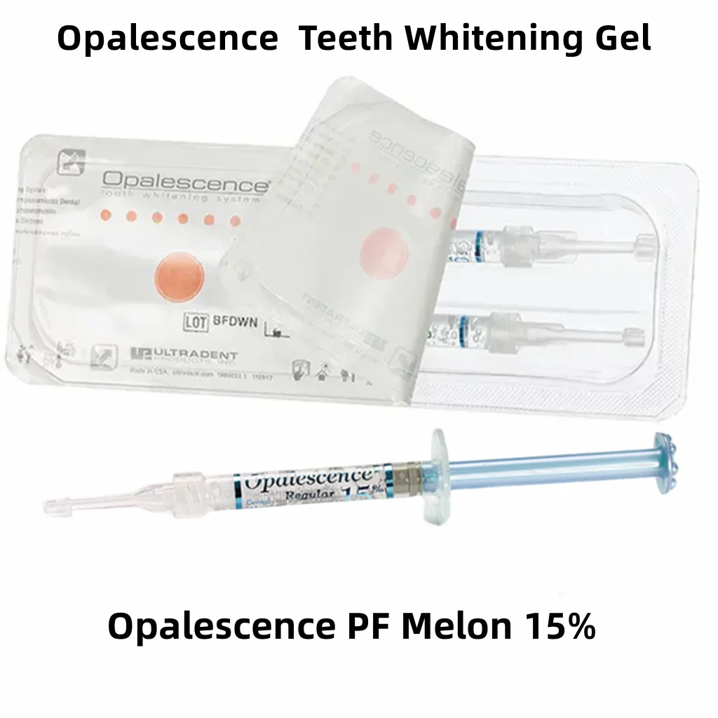 

Teeth Whitening Gel Home Kit Dental Professional Peroxide Syringes Opalescence PF 15% Whitener Ultradent UltraEZ Desensitizer