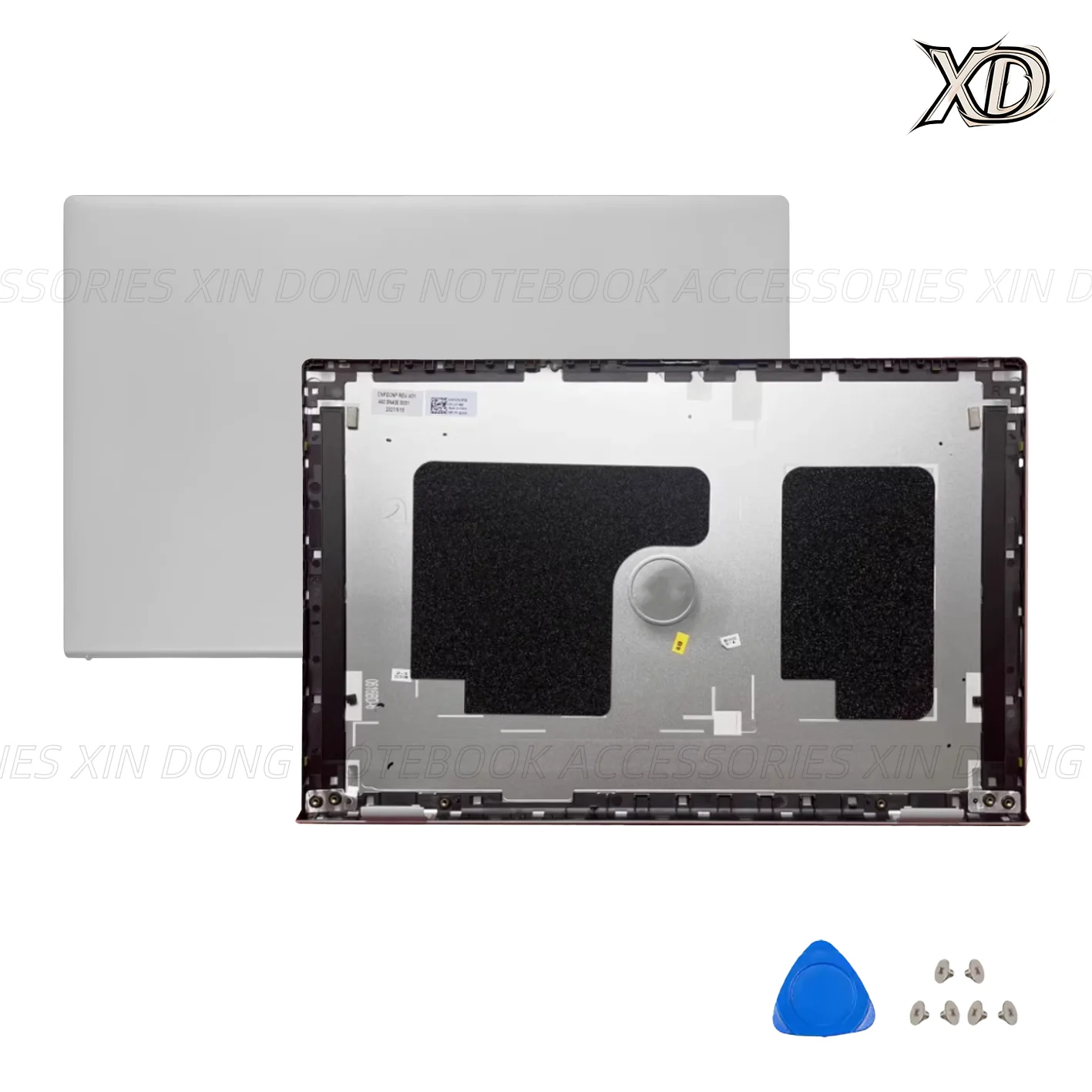 Parti Metalliche Per Dell Inspiron 15 Plus 7510 - Cover Posteriore E Lunetta Argento - Foto 2