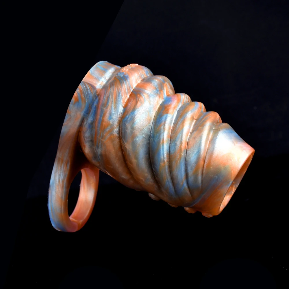 NNSX Big Octopus  Sheath Realistic Textured  Enlargement With Anti-off Ring Sex Toy For Men Dildo Delayed Ejac_voghion.com