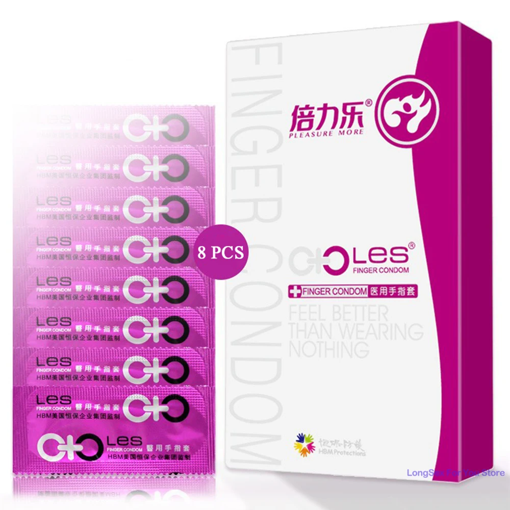 Vaginal Massage Finger Sleeve Clitoris stimulator Sex Toys For Adult Women Reusable Masturbator Safer Ultra Thin Finger Condoms