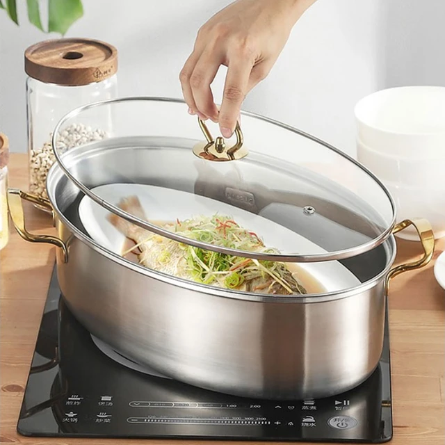  Stainless Steel Steam Pot, Multipurpose Thickened