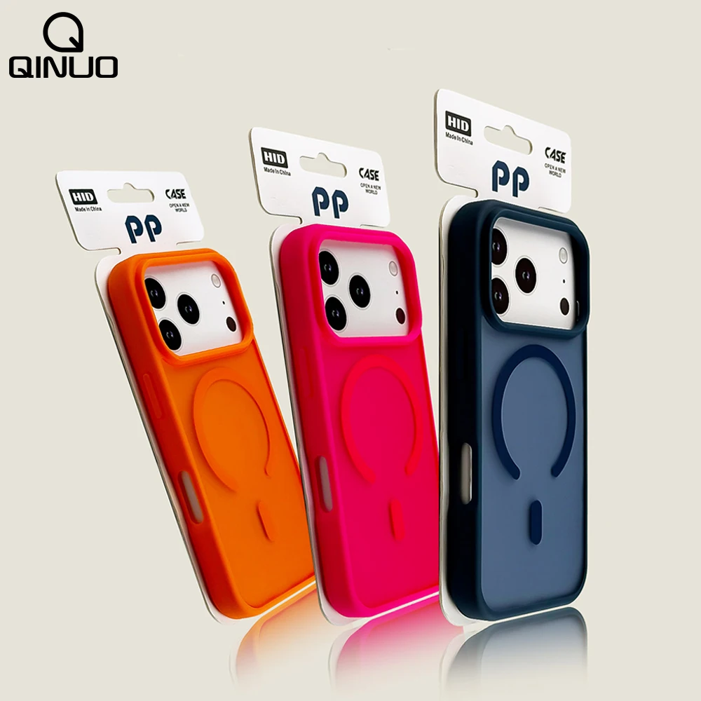 Translucent Matte MagSafe Case with Magnetic Wireless Charging and Shockproof Protection