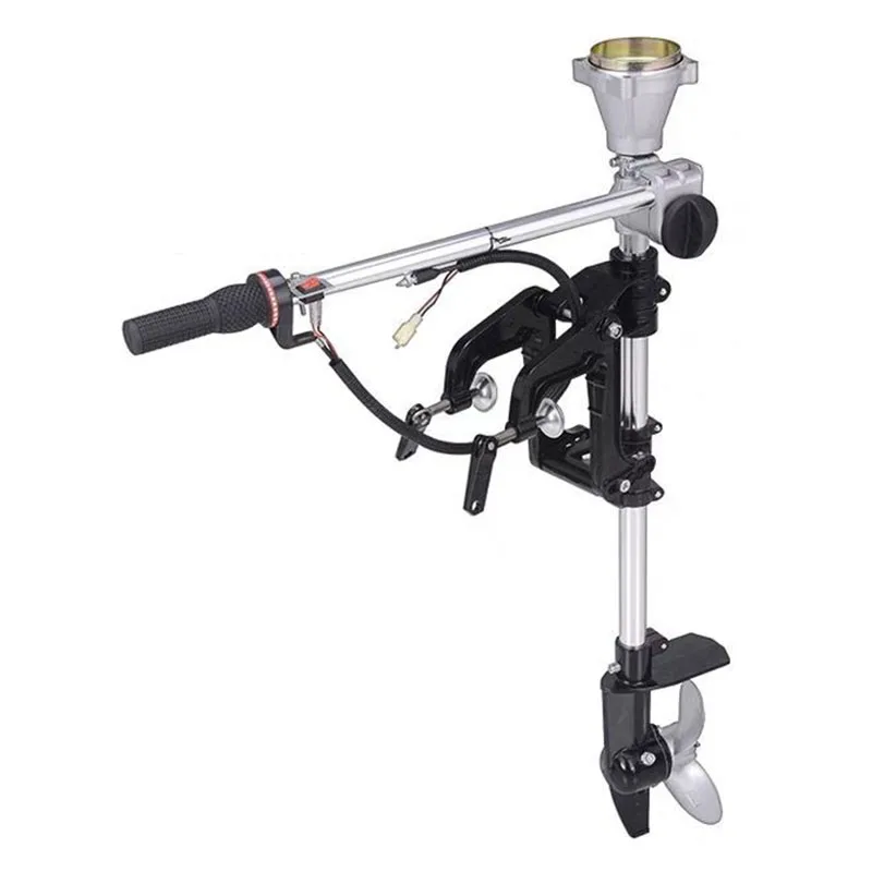 Gear ratio 32 Outboard motor propeller gasoline lawn mower modified