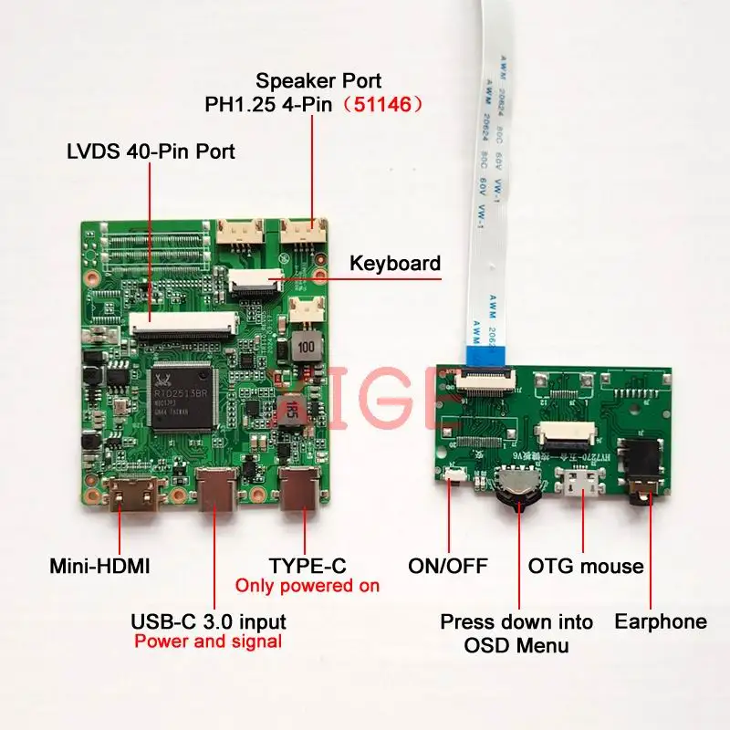 Hubsan HV002 & HS001 ゴーグル&LCDディスプレイ Hubsan HV002 & HS001