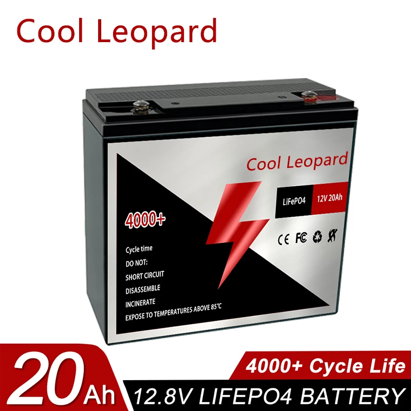 

12V 20Ah Rechargeable LiFePO4 Battery Built-in BMS,for RV Solar Marine Off-Grid Applications Replacement Battery Pack
