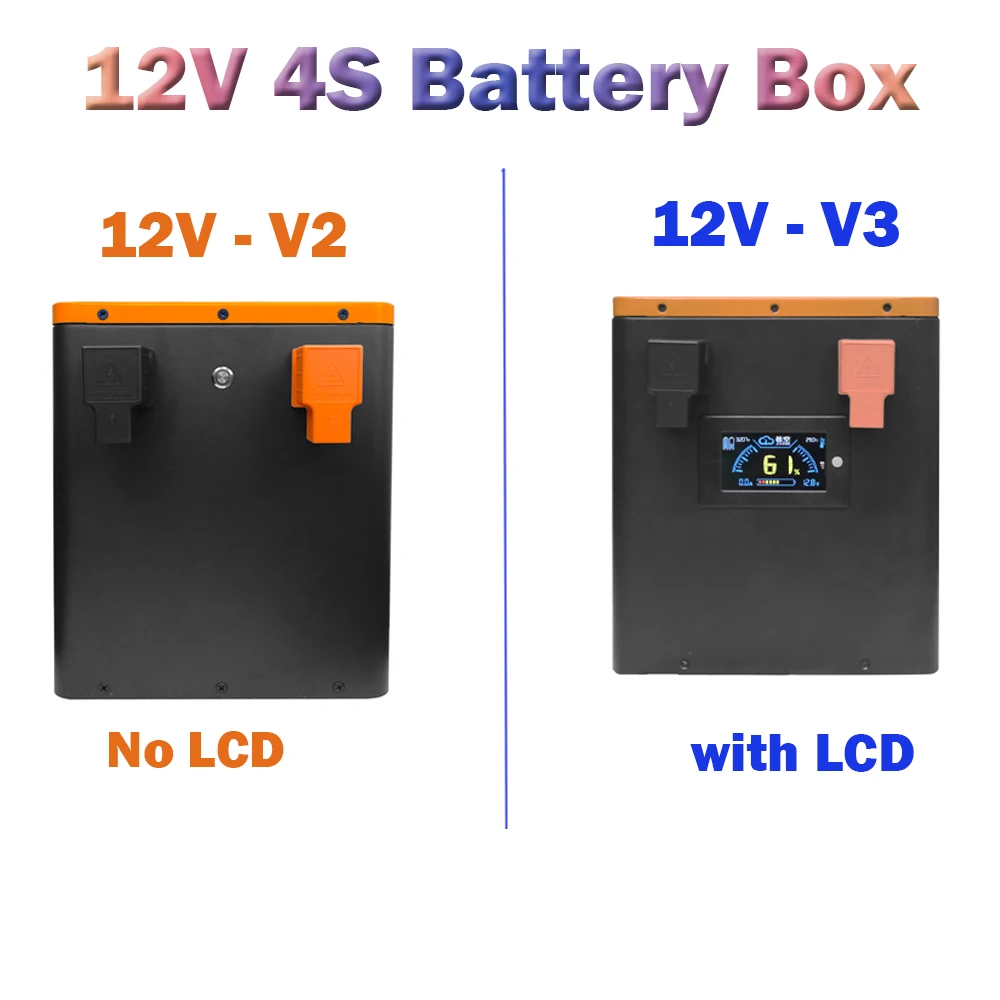 EEL 12V Battery Box Lithium-ion System DIY LiFePO4 Case suit for