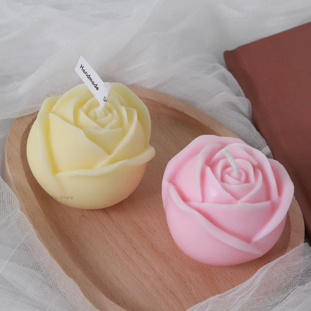 Valentine's Day Rose Silicone Candle Mold DIY Flowers Scented Candle Soap Craft Gift Making Resin Ice Chocolate Cake Baking Mold images - 6