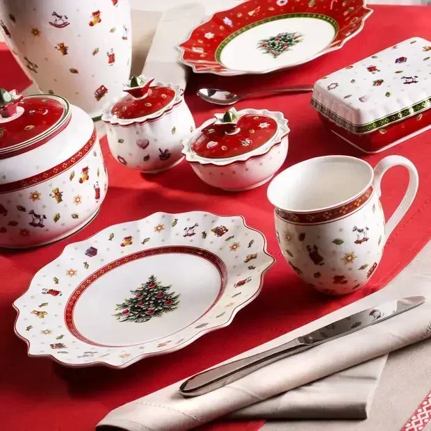 German VB Christmas tableware round cake mug coffee cup salad plate