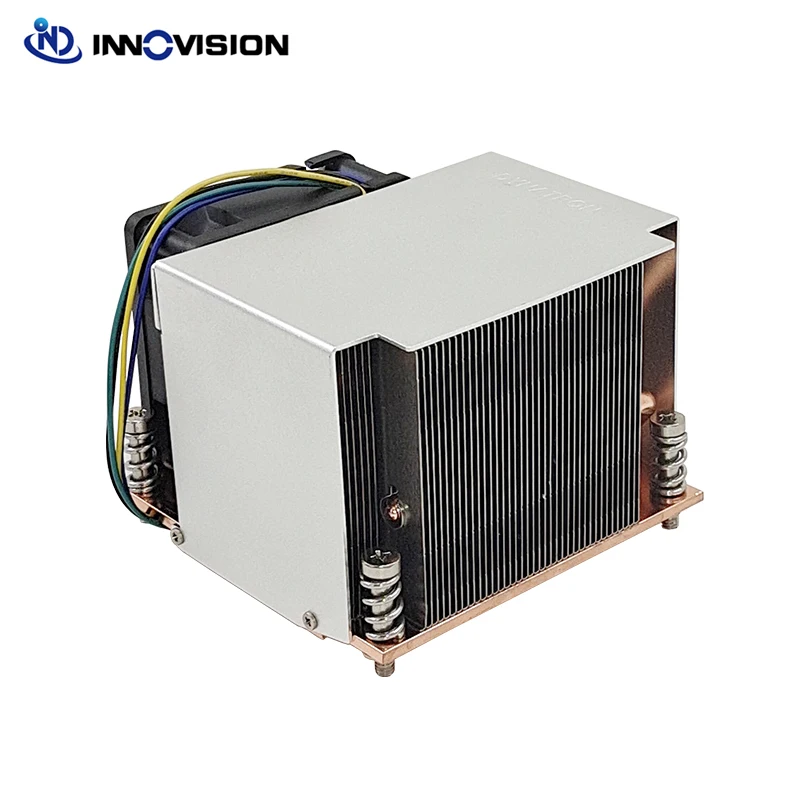 Dynatron r5 2u Ativo Lga2011 2066 Quadrado Cpu Cooler com Tubo de Aquecimento de Cobre 60x60x25 mm Side-ventilador de Sopro com Função Pwm - Imagem 5