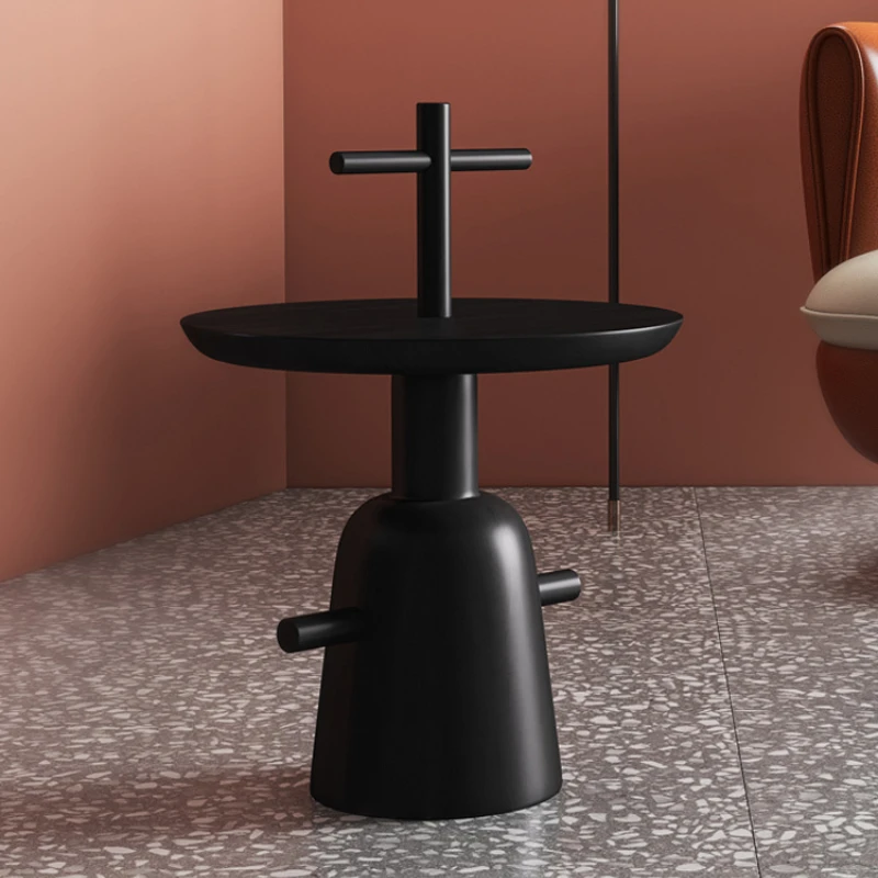 

Creative Solid Wood Side Table Modern Small Apartment Coffee Table Living Room Bedroom round Corner Table Simple Furniture