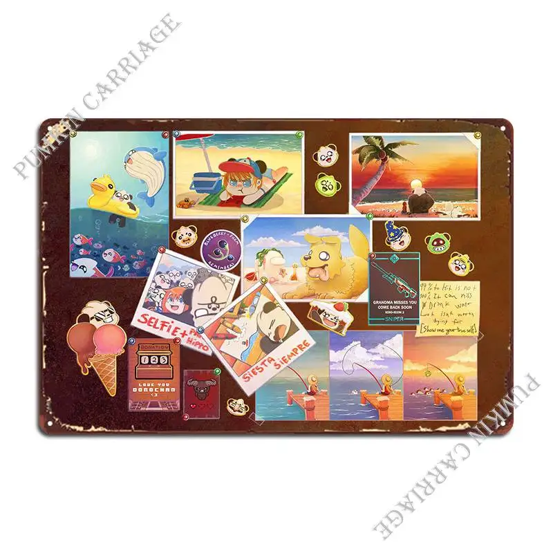 

Summer Memories Metal Sign Garage Garage Wall Plaque Wall Print Tin Sign Poster