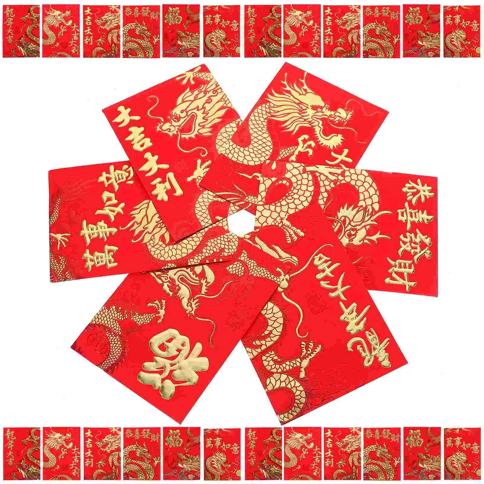 

Chinese Red Envelope Lunar New Year Hong Bao 2024 Year The Money Packets