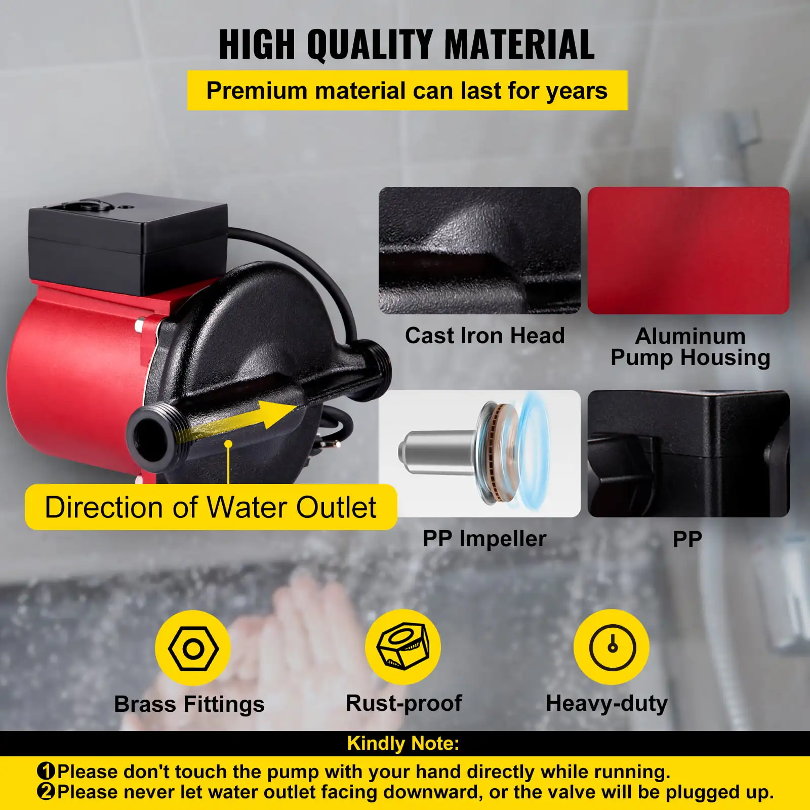 Hot Water Circulation Pump Circulator Pump 245W 110V NPT3/4 Automatically  - AliExpress