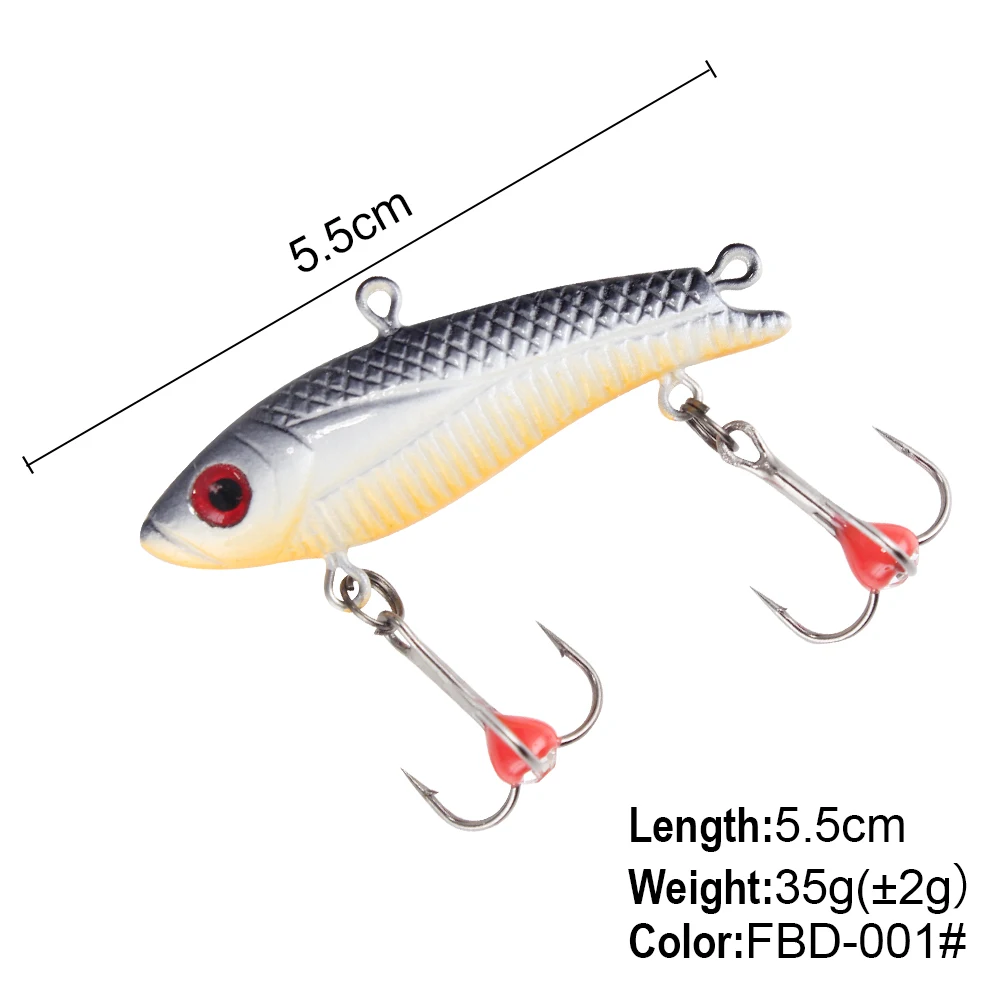 FTK 1 Stück Eisfischereiköder 20g/35g Winterköder Harter Köder Karpfenangelhaken Balancer für Angelköder Jigging – Detail 9