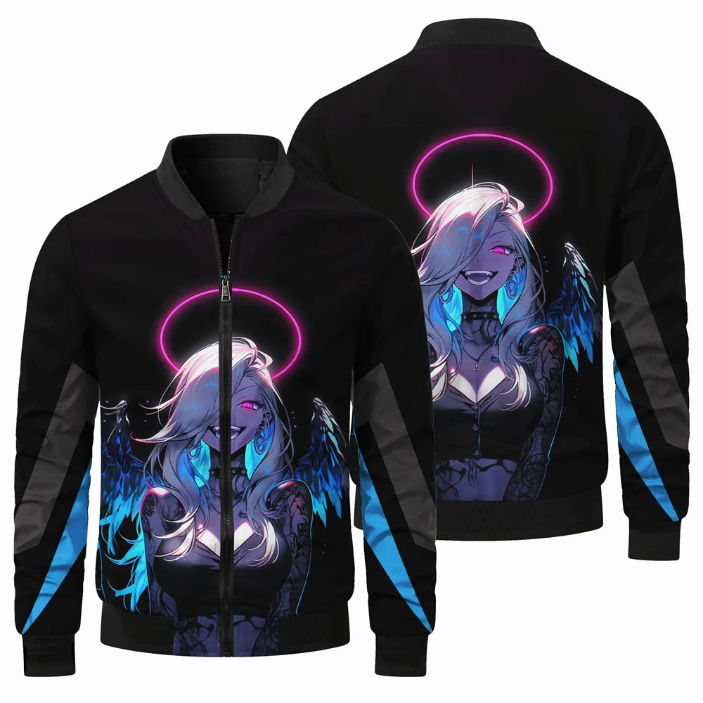 thumbnail image 1 of Nueva chaqueta con estampado de personajes de anime en 3D para hombre, ropa de abrigo, chaqueta informal para hombre, cortavientos, chaqueta deportiva para exteriores para hombre, 1 of 5