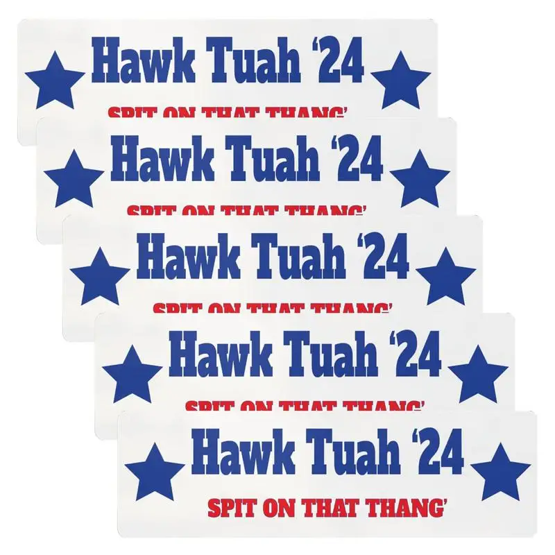 Car Bumper Sticker Hawk Tuah Funny stickers Car Exterior Decoration Spit on That Thang Funny Decals for Laptop Window car stickers