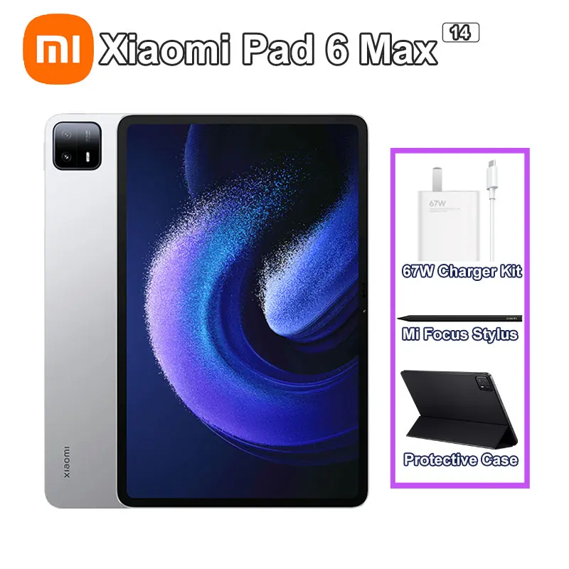 Xiaomi Pad 6 Max 14\" 12+256GB グレーセット 中国版 Xiaomi-Mi pad 6 max 14,タブレット,中国版,2.8kディスプレイ