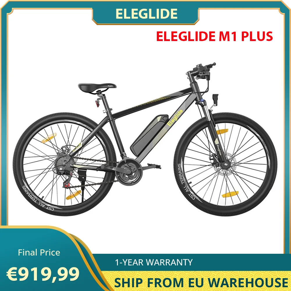 Eleglide Bicicleta electrica, M1 Plus 27,5''/29'' Bici Eléctrica, Bicicleta  de montaña Adulto,Bicicleta montaña de, e Bike MTB batería 36 V 12,5 Ah